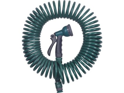 Hadica TY9515 , L-15 m, sada na zavlažovanie, spojky + pištoľ, špirálová, záhradná  + praktický pomocník k objednávke