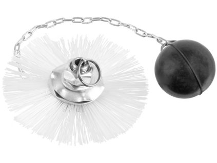 Ružica KOVO.B 160 mm, silon, ružica pružinová, komínová, strojček so závažím, 6 ram, na vymetanie komína  + praktický pomocník k objednávke