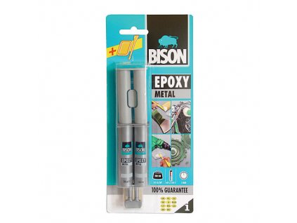 Lepidlo Bison Epoxy Metal, 24 ml  + praktický pomocník k objednávke