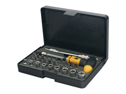 Sada bitov a hlavíc YF40085 . 42 dielna, s T-skrutkovačom a flexi nástavcom, Cr-V  + praktický pomocník k objednávke