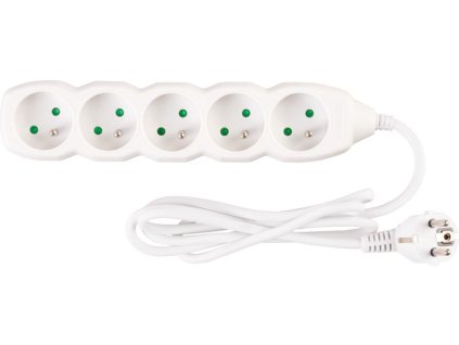 Kábel DG-F805B L-1.5 m, predlžovací, biely, 5x zásuvka, new edition  + praktický pomocník k objednávke