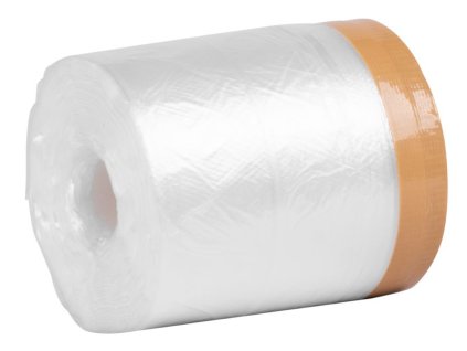 Fólia krycia Strend Pro, 550 mm, L-35 m, PE, maliarska, s látkovou lepiacou páskou, zakrývacia na podlahu  + praktický pomocník k objednávke