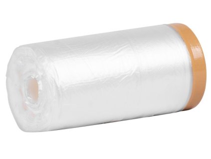 Fólia krycia Strend Pro, 1100 mm, L-35 m, PE, maliarska, s látkovou lepiacou páskou, zakrývacia na podlahu  + praktický pomocník k objednávke