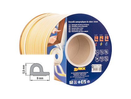 Tesnenie Stomil SD-39AX/4-0, profil P, 9x5.5 mm, L-100 m, na okná a dvere, hnedé  + praktický pomocník k objednávke