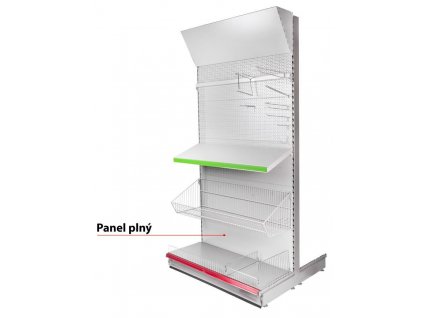 Panel Racks H05 1250x400x0.6 mm, plný *L*  + praktický pomocník k objednávke
