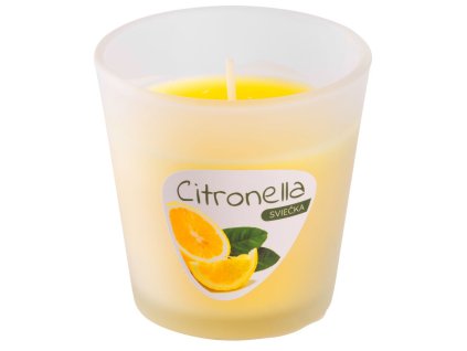 Sviečka Citronella CG144, repelentná, sklenený pohár, 80 g, 80x70 mm  + praktický pomocník k objednávke