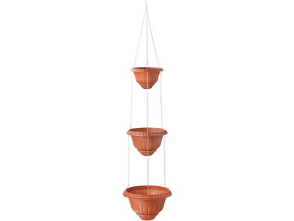 Kvetinac Roma cascade I, tehlový, 2+3 + praktický pomocník k objednávke