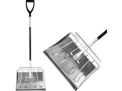 Odhrňovač ALUMAX S, 500x375/1505 mm, lopata na sneh, s držadlom, odhŕňač, gumová lišta, ALU násada, mix farieb, ZMONTOVANÝ  + praktický pomocník k objednávke