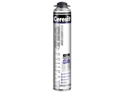 Pena CERESIT WhiteTeq Gun, 750 ml, pištoľová, SilverFoam  + praktický pomocník k objednávke