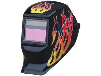 Kukla zváračská Galaxy RedFlame, AutoDark, samostmievacia, 2 senzorová  + praktický pomocník k objednávke