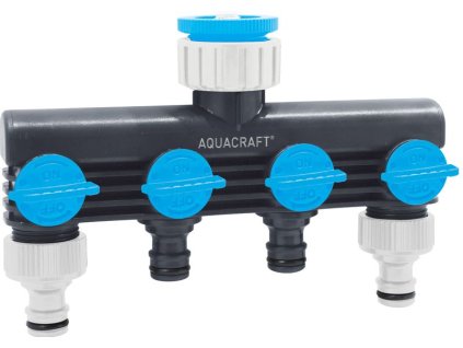 Rozbočovač AQUACRAFT. 550634, Premium, 4-way, Multi E, záhradný, na hadicu  + praktický pomocník k objednávke