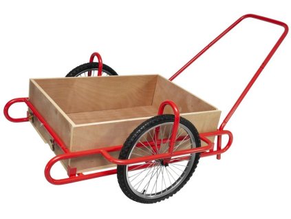 Vozík Optimus, prepravný, s drevenou korbou, max. 240 kg  + praktický pomocník k objednávke