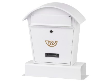 Schránka LAMBERT B, poštová, s rúrou na noviny, biela  + praktický pomocník k objednávke