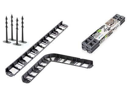 Obruba Garden Border 1045, 8 m, čierna, 28 tŕňov  + praktický pomocník k objednávke