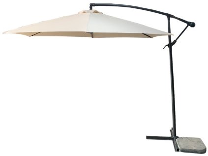 Slnecnik DEMI, béžový, 300 cm, 42 mm, PE + praktický pomocník k objednávke