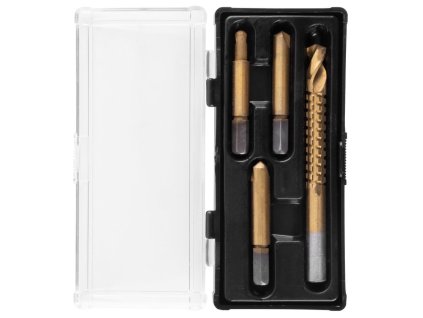 Sada záhlbníkov s frézovacím vrtákom Strend Pro SES41, 4 dielna, 8 mm, HSS  + praktický pomocník k objednávke