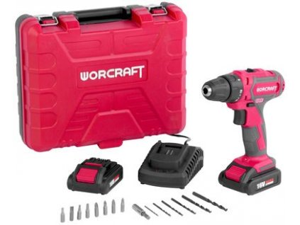 Skrutkovač Worcraft CD-16Li, 16V, 2x Li-ion 1.5Ah, kufrík  + praktický pomocník k objednávke