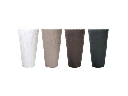 Kvetinac MATUBA slim 400/780 mm, šedý, vložka + praktický Darček k objednávke