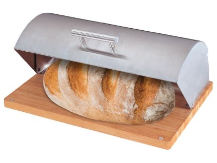 Chlebnik Easyhome BB-100, rubber wood 39x28x16 cm + praktický pomocník k objednávke