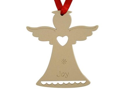 Ozdoba MagicHome Vianoce, Anjel JOY, závesná, bal. 5 ks  + praktický pomocník k objednávke