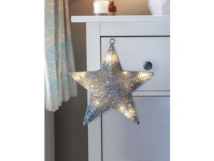 Hviezda MagicHome Vianoce, 20 LED, 30x6 cm, 3xAA, interiér  + praktický pomocník k objednávke