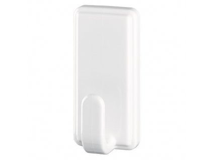 Háčik tesa Powerstrips, biely, hranatý, samolepiaci vešiak do kúpelne, max. 2 kg  + praktický pomocník k objednávke