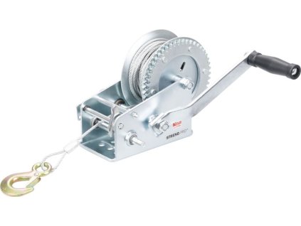 Naviják Strend Pro HW-100-1350, račňový, ručný, oceľové lano L-10 m/5 mm, max. 1350 kg  + praktický pomocník k objednávke