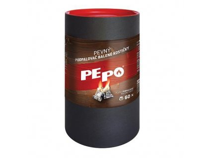 Podpalovac PE-PO®, pevný, 60 podpalov, kocky + praktický Darček k objednávke