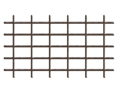 Mriežka Garden MEK6 145x42,5 cm, 4/4,7 mm, PVC/oceľ, oporná na kvety, hnedá, záhradnícka  + praktický pomocník k objednávke