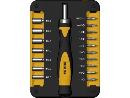 Sada bitov a hlavíc Strend Pro WT536, 18 dielna, so skrutkovačom  + praktický pomocník k objednávke