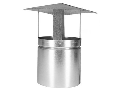 Strieška komínová 118 mm, plechová strieška na komín  + praktický pomocník k objednávke