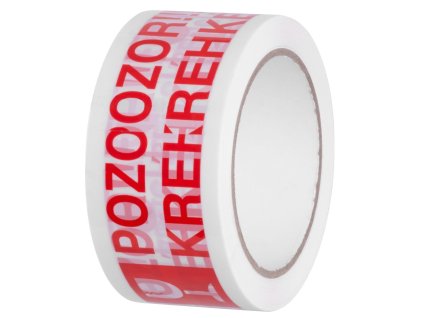 Páska Strend Pro, 50 mm/66 m, lepiaca, výstražná, " POZOR KREHKÉ/FRAGILE "  + praktický pomocník k objednávke