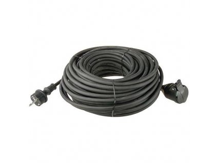 Kábel EMOS E-004, L-20 m, predlžovací, čierny, 1× 2P + PE, IP44  + praktický pomocník k objednávke