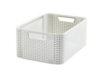 Košík Curver. STYLE2 M, krémový, 38x29x17 cm  + praktický pomocník k objednávke