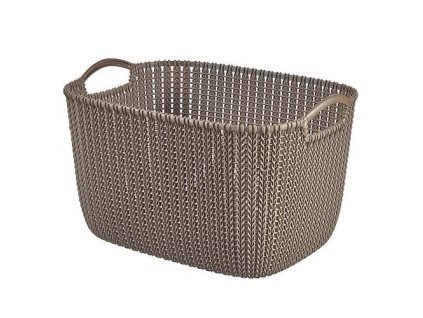 Kôš Curver. KNIT 19L, hnedý, 23x40x30 cm  + praktický pomocník k objednávke