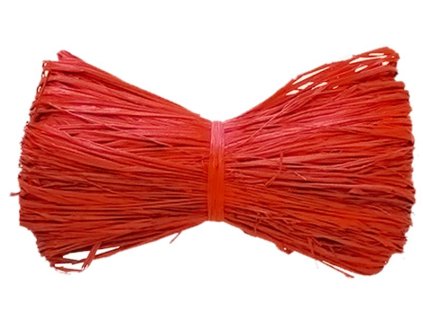 Lyko Raphia Nature, 50 g, červené, floristické, prírodné  + praktický pomocník k objednávke