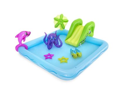 Bazénik Bestway. 53052, Fantastic Aquarium, detský, nafukovacie ihrisko, 239x206x86 cm  + praktický pomocník k objednávke