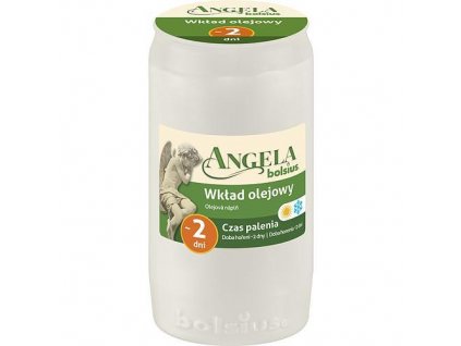 Náplň Bolsius Angela NR02 biela, 45 h, 110 g, priemer 5cm, do kahanca, olej  + praktický pomocník k objednávke