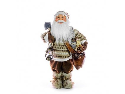 Dekorácia MagicHome Vianoce, Santa so sekerou, 061 cm  + praktický pomocník k objednávke