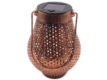 Dekorácia Strend Pro Cooper, solárny medený lampáš, 1x LED, 11x17cm  + praktický pomocník k objednávke