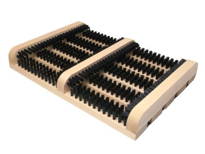 Rohožka GECO WMN.1, pred dvere, 36x26.5x5.5 cm, drevo, škrabák na obuv  + praktický pomocník k objednávke