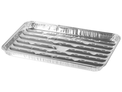 Miska MagicHome 34x23x2.5 cm, 3 ks, obdĺžniková, perforovaná, ALU  + praktický pomocník k objednávke