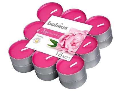 Sviecky bolsius Tealight True Scents, pivónia, bal. 18 ks  + praktický pomocník k objednávke