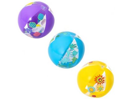 Lopta Bestway 31036, Designer Beach Ball, plážová, detská, nafukovacia, do vody, 51 cm  + praktický pomocník k objednávke