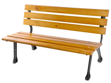 Lavička PAYTON, záhradná, kov/drevo, 122x58x72 cm  + praktický pomocník k objednávke