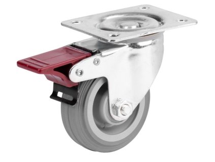 Koliesko RENOST 521F NL-V075S, otočné, s brzdou  + praktický pomocník k objednávke