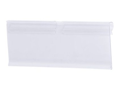 Cenovka na vešiak Racks H42 40x105mm, širší PVC háčik na cenovky  + praktický pomocník k objednávke