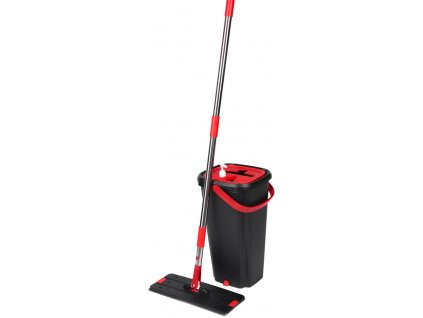 Súprava upratovacia mop QuickShine MagicHome, plochý, s 8 lit. žmýkacím vedrom, na podlahy  + praktický pomocník k objednávke