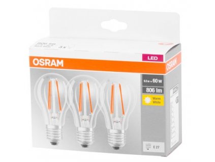 Žiarovka OSRAM BASIC LED FR 60 (ean9351) non-dim 7W/827 E27 2700K MULTIPACK, Star CLASSIC A  + praktický pomocník k objednávke