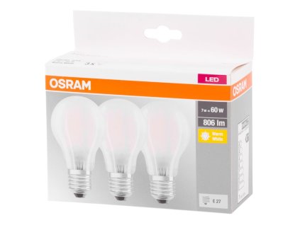 Žiarovka OSRAM. BASIC LED FIL Star (ean9290) CLASS A E27 060, 6,5W/827 2700K non-dim MULTIPACK, číra  + praktický pomocník k objednávke